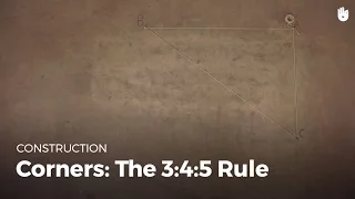 Corners: the 3:4:5 Rule | Masonry