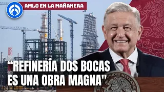 No existe, en el mundo, una refinería que se haya construido en tan poco tiempo: AMLO