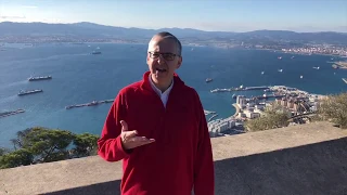 Spotlight in Spain! Colin is at the top of the Rock of Gibraltar!