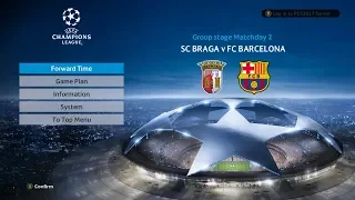 SC Braga VS FC Barcelona - Uefa Champion - Group Stage 2 - PES2019 #2