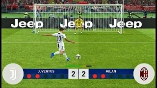 PES 2019 | JUVENTUS vs MILAN | Penalty Shootout | Gameplay PC