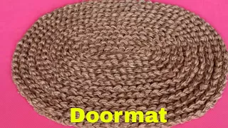 Easy and Fast Doormat Making at Home Using Jute || Jute Craft Idea || Handmade Doormat || DIY Craft