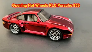Opening Hot Wheels RLC Porsche 959 2023 Red Line Club