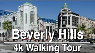 Walking Tour around Beverly Hills (Rodeo Drive) | 4K Ambient Lofi Relaxation Music (1Hr)