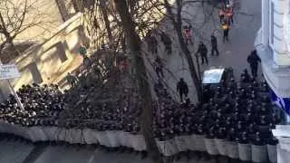 Влада готується до наступу, вулиця Шовковична, Київ