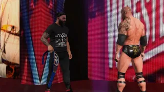 WWE 2K19 Team Roman & Team Rock Special Gameplay ||