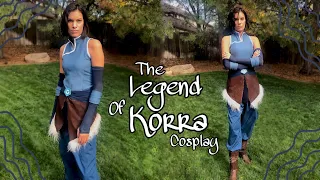 DIY avatar Korra cosplay from legend of Korra! | using all thrifted materials!