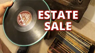 Buying records from an estate sale!