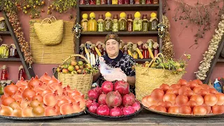 WINTER WILL BE EASIER WITH THIS GRANDMA RECIPE! ONION AND POMEGRANATE PICKLE! RELAXING VILLAGE