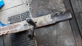 How I make knives from lawn mower blades