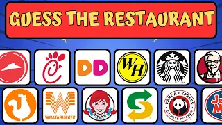 Can You Guess The Restaurant Logo ? | 50 Logo's