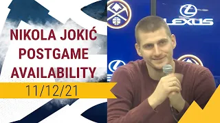 Nuggets Postgame Availability: Nikola Jokić (11/12/2021)