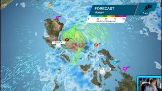 TD Bagyon Aghon moves onshore in Visayas, Manila likely to see heavy rainfall as well, westpacwx