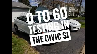 0 to 60 testing in the Civic SI