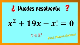 Ecuación con factoriales | Análisis algebraico y geométrico | Math Olympiad