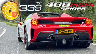 Ferrari 488 Pista | 0-339 Acceleration TOP SPEED POV & Sound