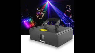 ALIEN 1W 10IN1 RGB 3D Beam Animation Laser Light Projector