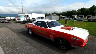 NOSTALGIA NATIONALS 2023 Beaver Springs Dragway Parade of Cars Coming out of Tech. (Part 1)