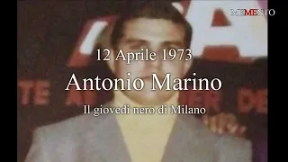 "MEMENTO Italia" - "Antonio Marino" - "Il Giovedì Nero" "Liceo Beccaria Milano"  - Danilo della Mura