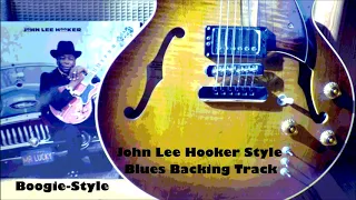 John Lee Hooker Boogie Style - Blues Backing Track - Eb tuning