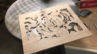 Rose scroll saw pattern - Valentine's Day project