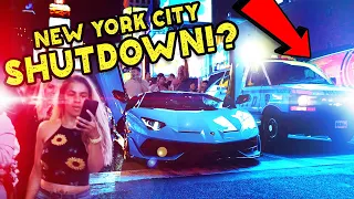 Lamborghini's SHUTDOWN Times Square NYC *COPS MAD!?