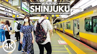 🇯🇵 Walking in Tokyo Shinjuku & BUSIEST Train Station in the 🌎