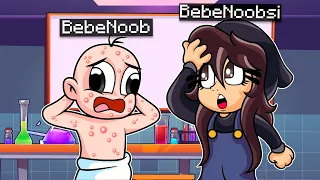 !NUNCA HAGAS ESTOS EXPERIMENTOS¡ 😭😨 BEBENOOBSI EXPERIMENTA CON BEBENOOB EN MINECRAFT