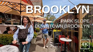 NEW YORK CITY Walking Tour [4K] BROOKLYN - PARK SLOPE - DOWNTOWN BROOKLYN