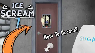 How To Access The Secret Door In Ice Scream 7 | Ice Scream 7 Fangame