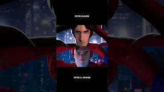 Comparación de los Peter Parker de Spiderman Into the Spiderverse. Español latino.