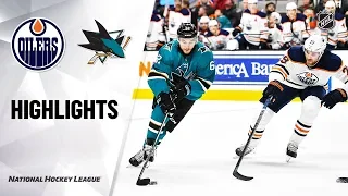 NHL Highlights | Oilers @ Sharks 11/19/19