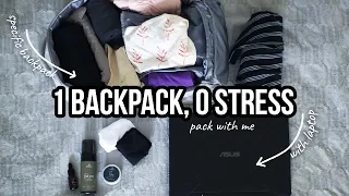 🎒EXTREMELY MINIMAL PACK WITH ME