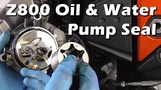 Kawasaki Z800 Water & Oil Pump Seal Replacement