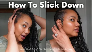ULTRA HOLD! How To Slick Down Short Hair, Edges, Shaved Sides, Locs, Wax Gel
