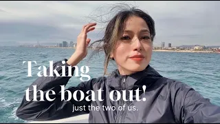 BOAT LIFE VLOG | morning boat ride, food event in Barcelona ‘Palo Alto’