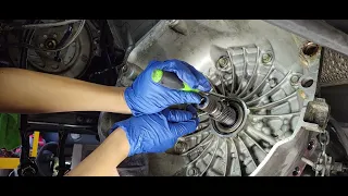 How to remove transmission front pump seal 6l80