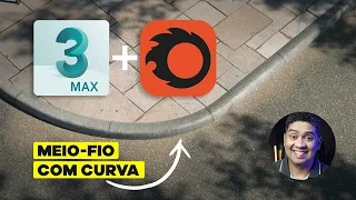 How to model and texture curbs and curved asphalt in 3ds max and Corona Renderer