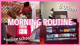 My REAL *online* school morning routine😴✨