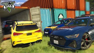 ON VOLE 2 VÉHICULES CACHÉS DANS UN CONTENEUR COURSE POURSUITE VS LA GENDARMERIE | GTA V RP MOD