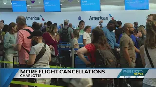 Customers stranded at Charlotte Douglas after canceled flights