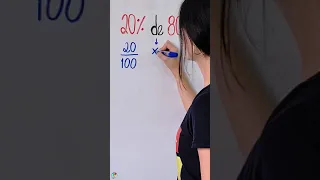 Quanto é 20% de 80?  - @hematematica 🧠👩🏻 - #shorts