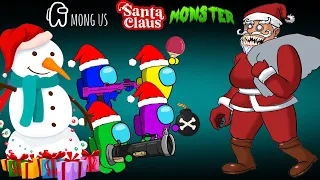 MERRY CHRISTMAS But Among Us Meets Santa Claus Monster - AMONG US ANIMATION