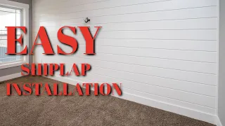 How to install shiplap like a pro!