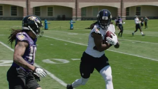 OTA Highlights: Maurice Canady Comes Down With Two Picks | Baltimore Ravens
