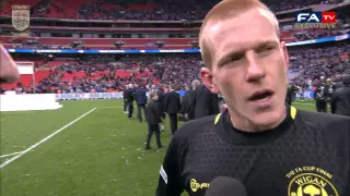 Goal scorer Ben Watson after Wigan's FA Cup Final win vs Manchester City