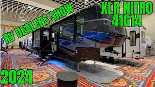 RV Dealers Trade Show 2024  XLR Nitro 41G14 Toy Hauler Fifth Wheel #camping