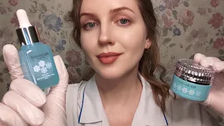 АСМР Косметолог. Очищение Кожи и Массаж Лица с Маслом • ASMR Face Cleansing. Oil Face Massage