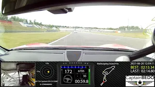 RN #1 Onboard video Nürburgring Grand Prix, 718 Cayman GT4 CS COMP, 02:13.894