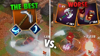 COMPARISON of NEW Best Weapon vs. Previous Best Weapons - Minecraft Dungeons: Creeping Winter DLC